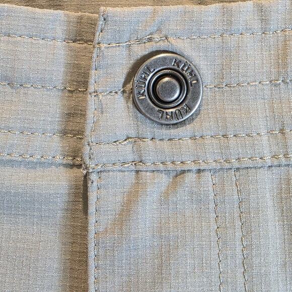 Kuhl Womens Horizn Horizon Short Bermuda Sz 16 Khaki Cargo Performance Recco NEW - Picture 9 of 12